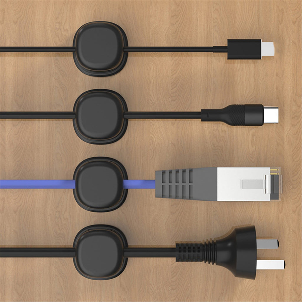 6PCS Adhesive Cable Holders Desk Cable Organizers Cord Management Clips for Bedside Table Home Office Charging Cable Wire Tidy Organization, - Image 4