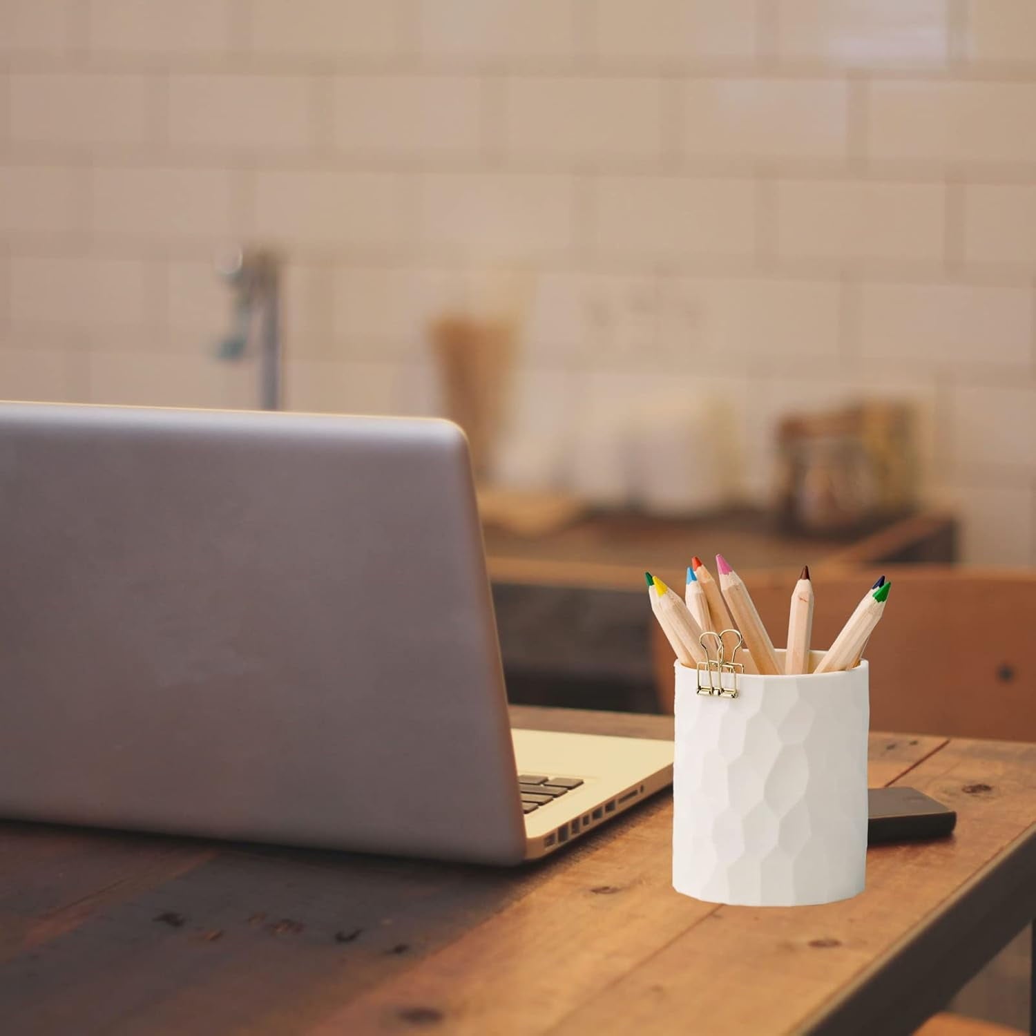Silicone Pen Holder, Nordic Modern Minimalist Makeup Organizer for Desk, Waterproof Office Supplies, Multifunctional Desktop Pencil Pot for - Image 6