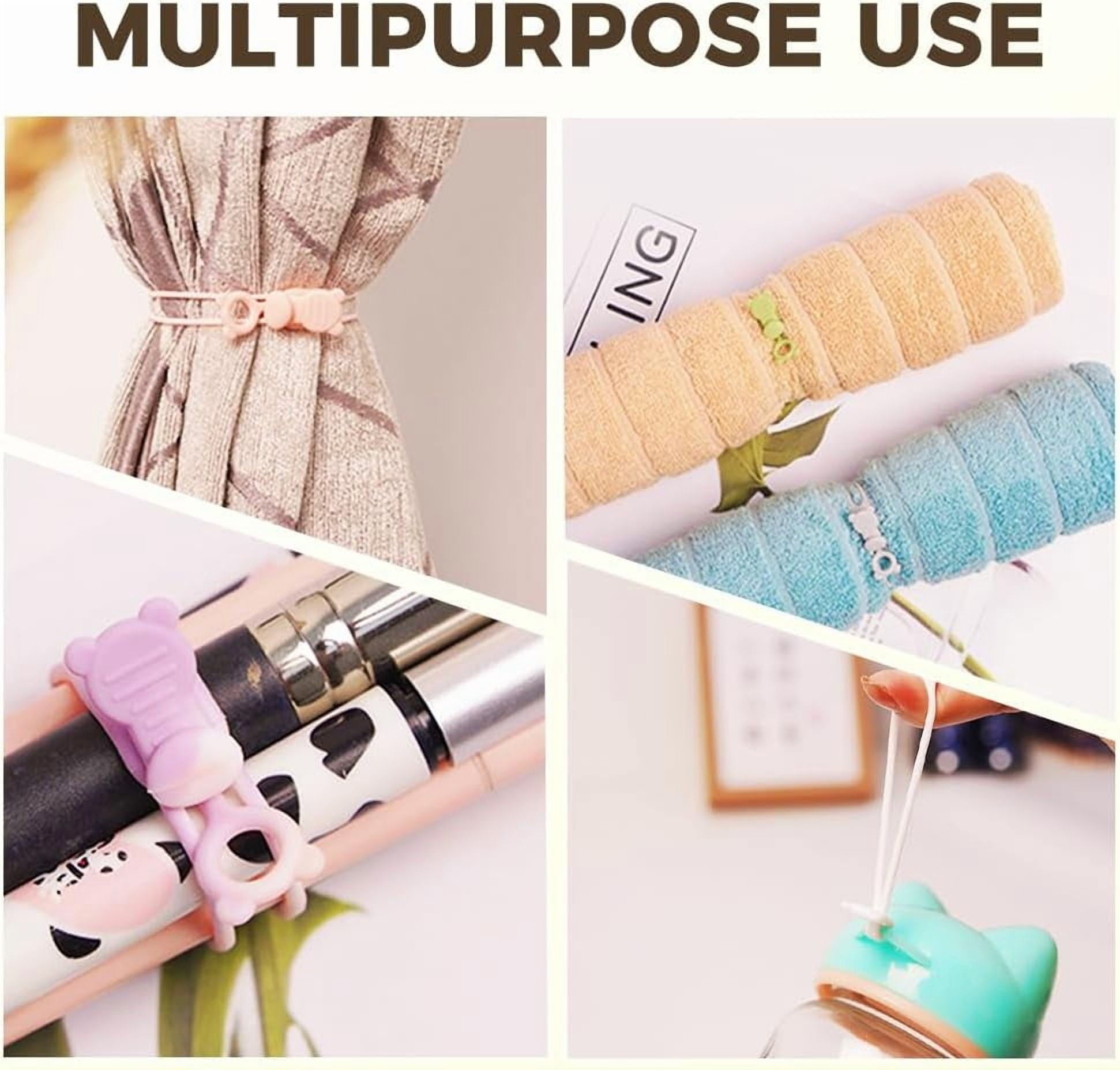 Data Cable Organizer, 2026 New Silicone Cable Straps Cord Organizer, Reusable Electrical Cable Ties Wire Management Organizers, Elastic Cord - Image 5