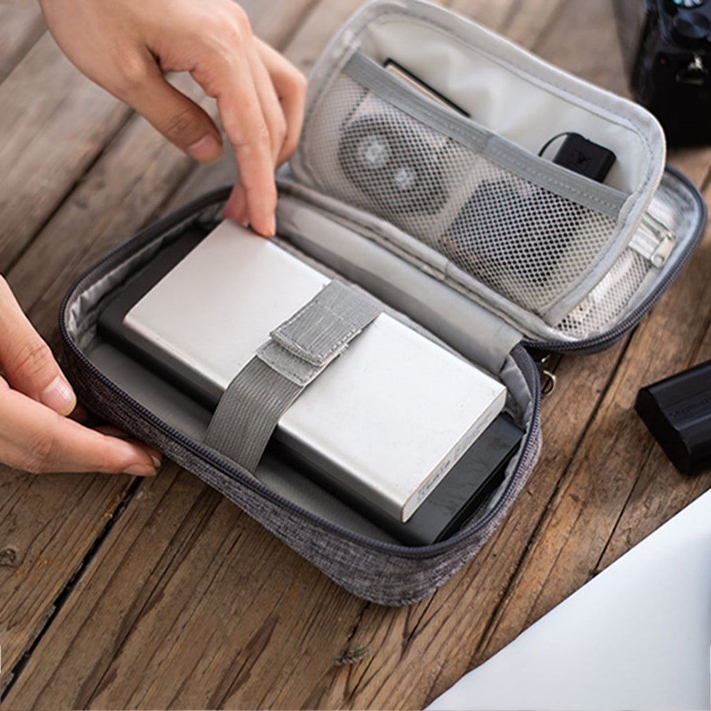 Waterproof Cable Organizer Bag Undeformable Polyester Tech Cord Storage Pouch Electronics Accessories Cable Organiz - Image 3