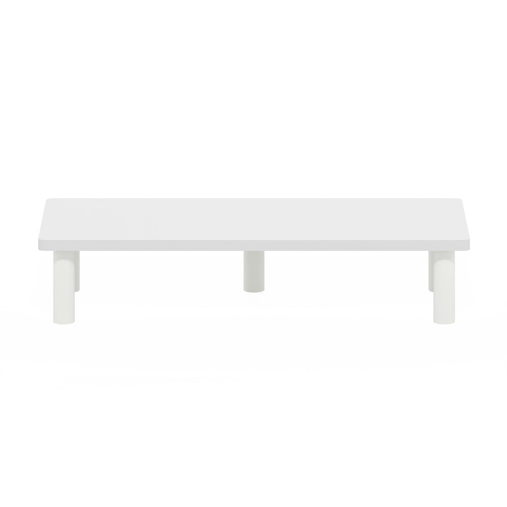 Turn-N-Tube Monitor Riser Stand, Plain White/White - Image 4