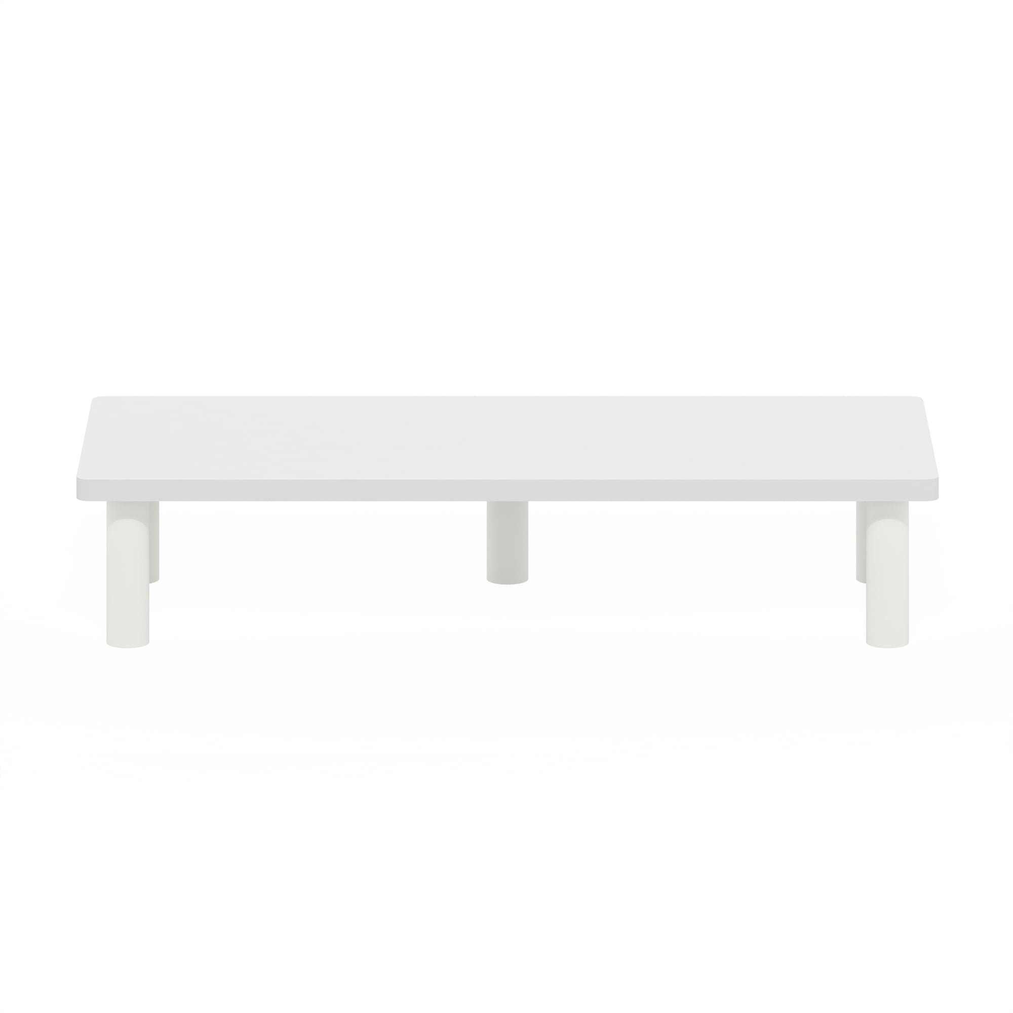 Turn-N-Tube Monitor Riser Stand, Plain White/White - Image 4