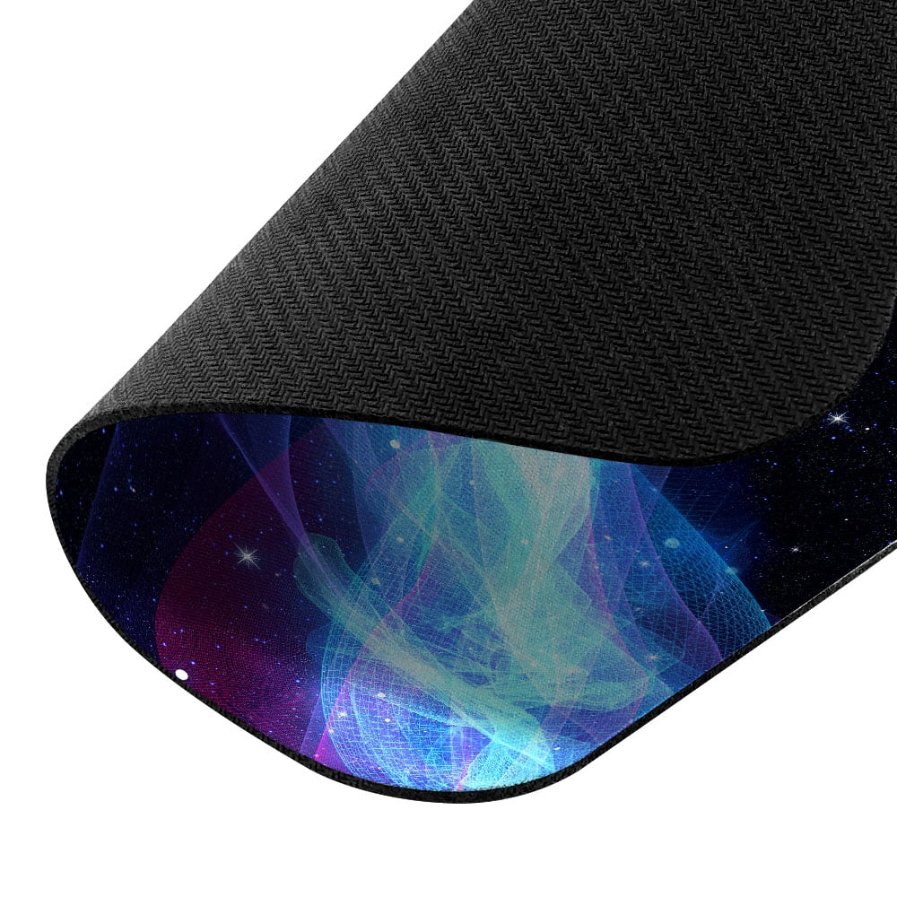 8.66x7.08 in Rectangle Mouse Pad with Non-Slip Rubber Base for Computers, Laptop, Office & Home - Glowing Space Wave - Image 3
