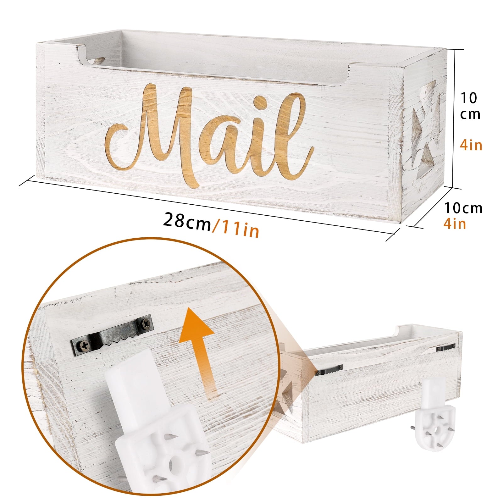 Mail Holder Countertop - Mail Organizer Countertop, Mail Holder Box for Desk, Letter Holder, Mail Tray, Mail Basket f... - Image 3