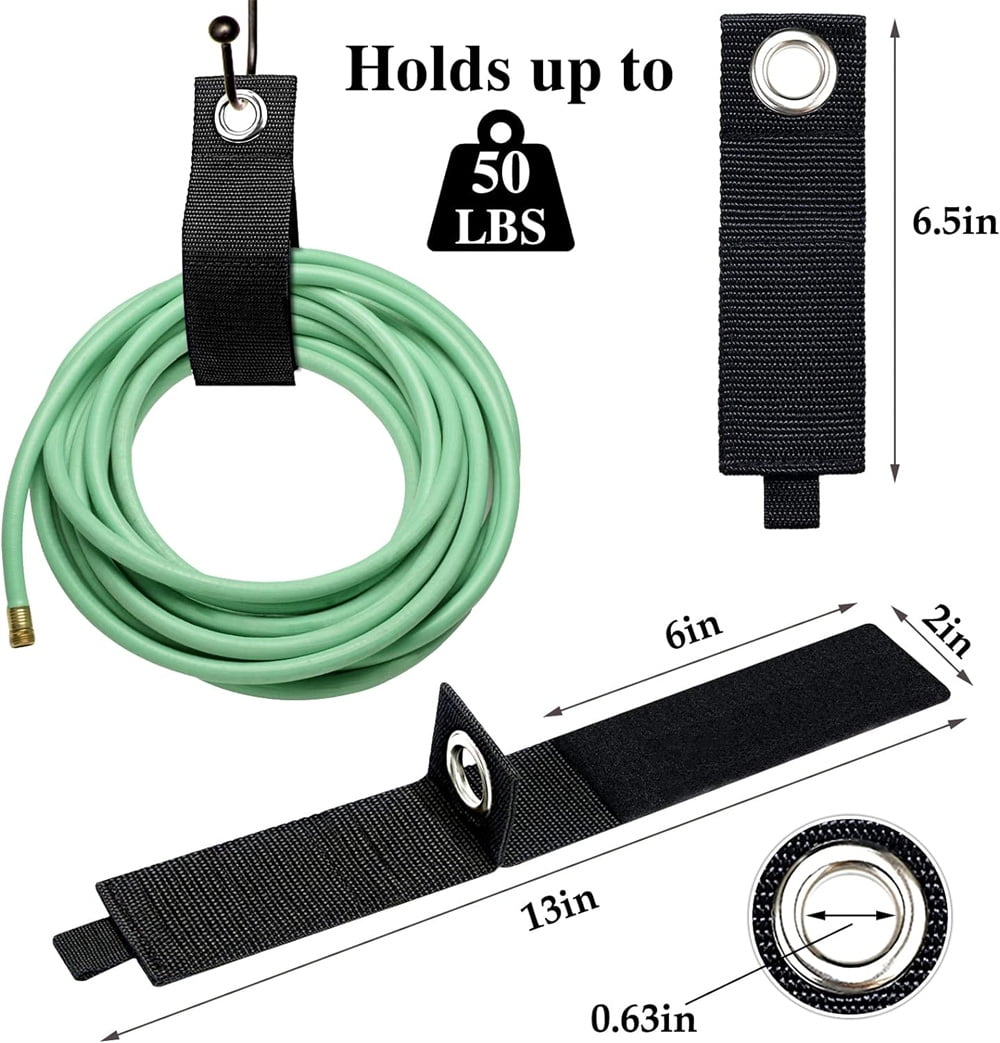 12 Pack Extension Cord Holder Organizer Large 13 Inch (Unfolded) Cable Strap Wrap Heavy Duty Hoop and Loop Hanger Org... - Image 3