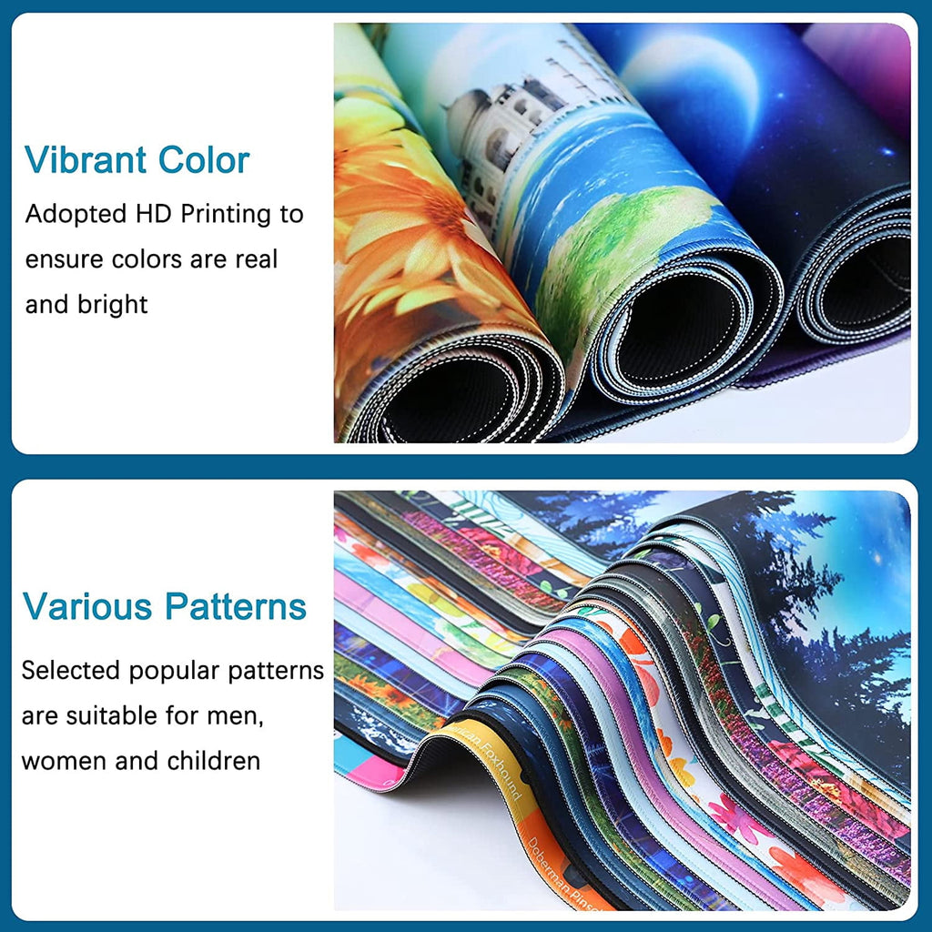 Desk Mat,Large Mouse Pad 35''''×15.6''''×0.12'''' XXL Extended Gaming Mouse Pad Mat with Non-Slip Base Stitched Eges ... - Image 6