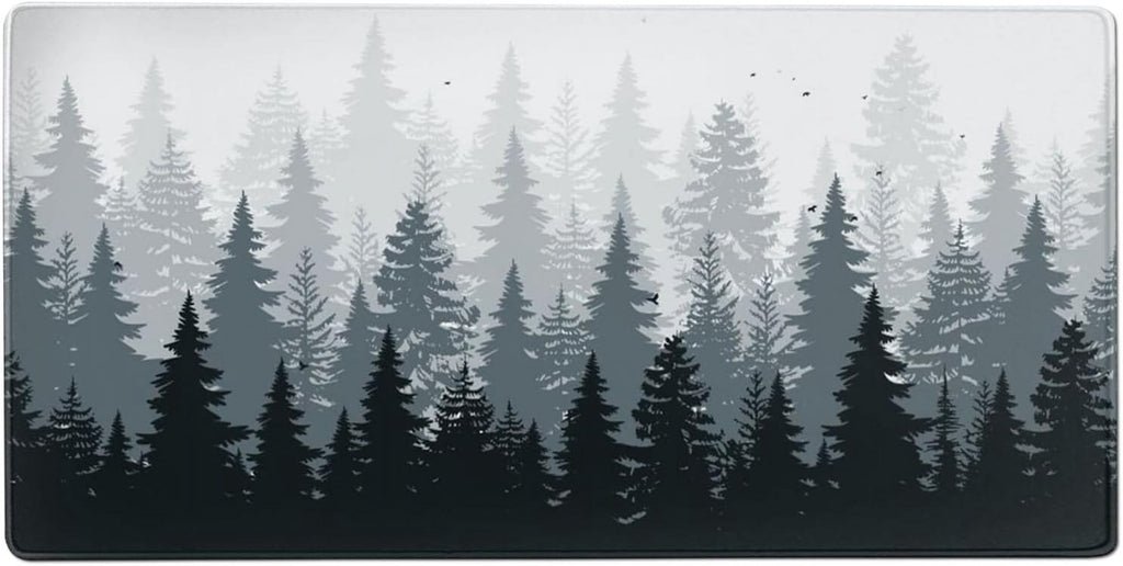 3XL Huge Mouse Pads Oversized (48''''x24''''),Gaming Mouse Mat Forest Background Pattern XXXL Large Mouse Mat Long Extended Desk Mat with No - Image 2