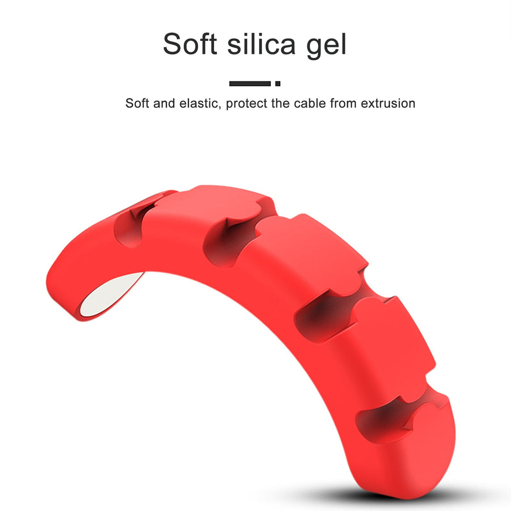 Cable Holder Clips, Cable Management Cord Organizer, USB Charging Clips Silicone Self Adhesive Wire Holders for Offic... - Image 4