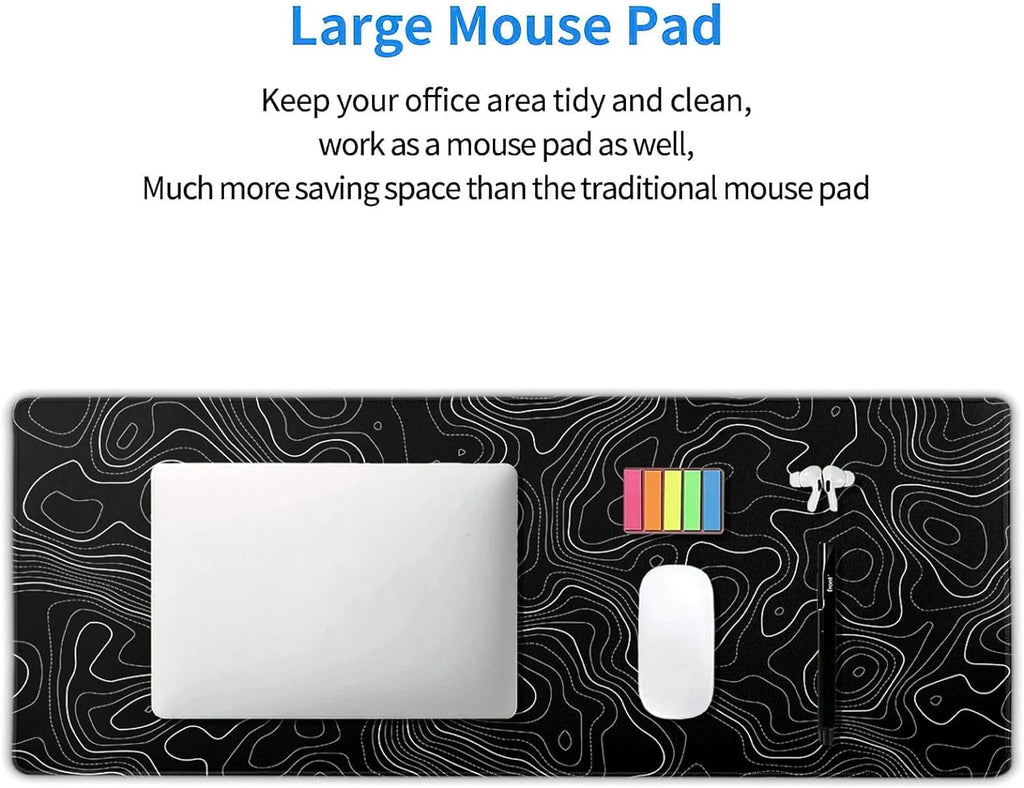 Orange Teal Boho Gaming Mouse Pad XL Persian Rug Carpet Bohemian Retro Extended Large Desk Mat Big Mousepad Non-Slip ... - Image 6