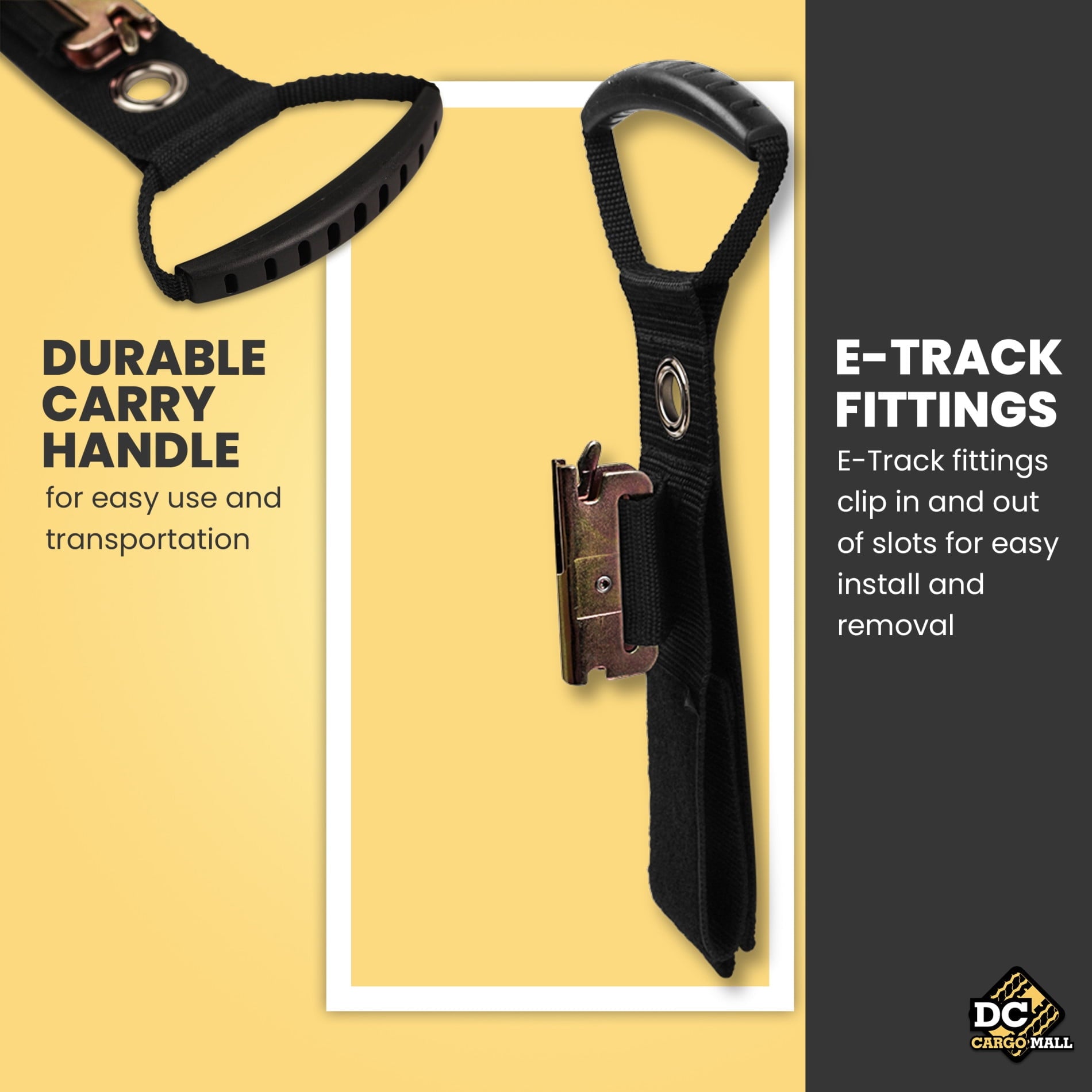 "4-pack, Extension Cord Organizer for E-Track – Keep Cords, Cables, and Hoses Organized On E-Track - 17” Hook & Loop ... - Image 2