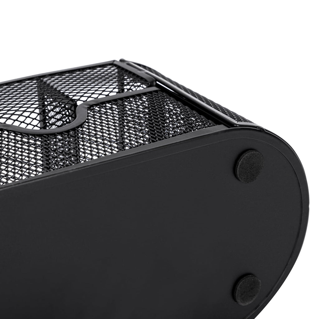 with Drawer, 8 Compartments, Black - Image 6