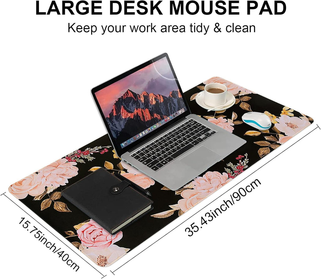 XXL Desk Mat, Gaming Mouse Pad Large, Office Desk Pads on Top of Desks with -Slip Base Long Mousepad Matt, Computer K... - Image 2