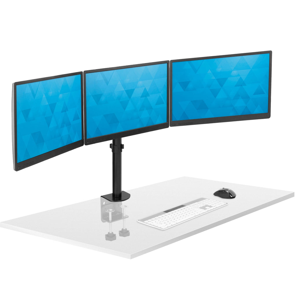 Mount-It! Triple Monitor Desk Mount, Fits 24"-32" Monitors, Full Motion Stand, Ergonomic - Image 3