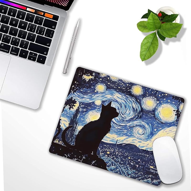 with Non-Slip Rubber, Small Square Design for Wireless Laptop & Computer s for Desk, 9.5 x 7.9 inch Smooth Surface fo... - Image 6