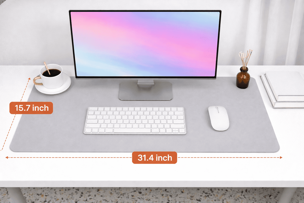 Large Desk Pad 31.5 x 15.7 Inch, Reversible PU Leather Desk Mat, Waterproof Mouse Pad for Office, Home & Gaming Desk-... - Image 4