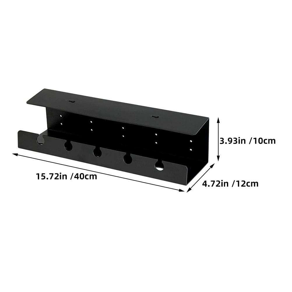 Raindrops Cable Management Tray Under Desk Cord Organizer Wire Cable Holder for Wire Management - Image 2