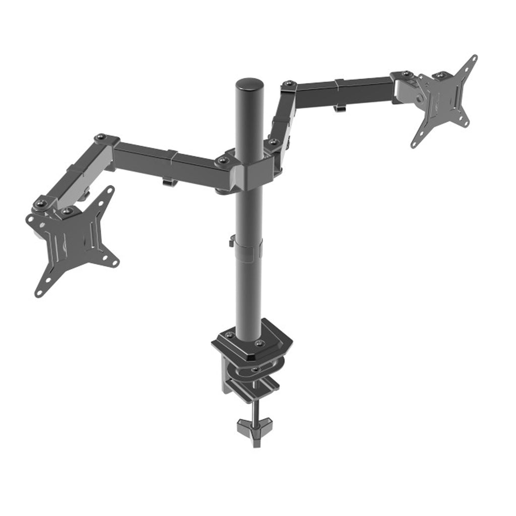Full Motion Dual Monitor Desk Mount, Fits 2 Screens Up to 32 inches - Rotate, Tilt & Swivel - Image 2
