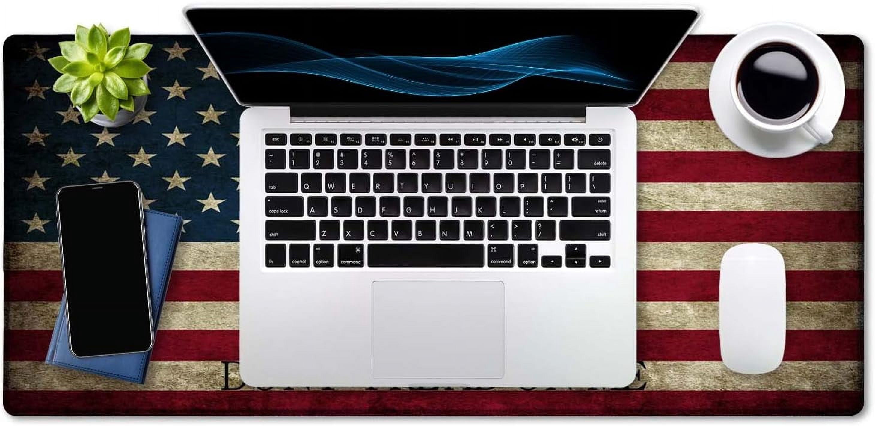 Desk Mat,Large Mouse Pad 35.4" x 15.7" XXL Extended Gaming Mouse Pad Mat with Non-Slip Base Stitched Edge Mousepad fo... - Image 4