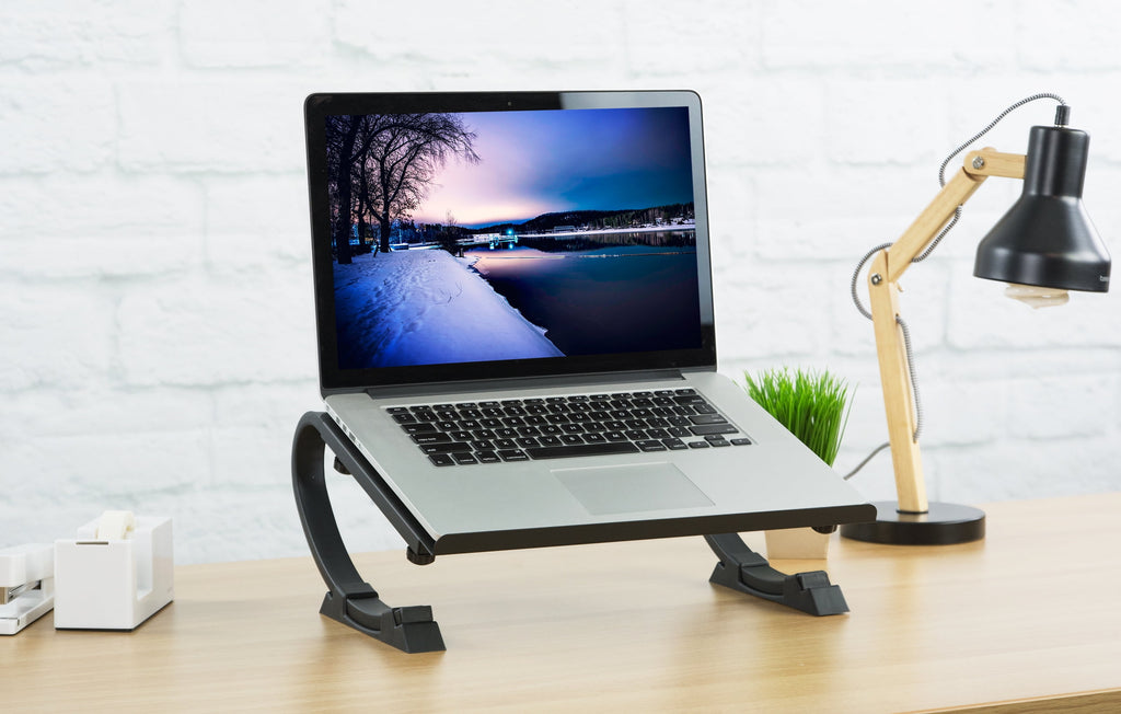 Black Fully Adjustable Laptop / Notebook & Monitor Stand (STAND-V001N) - Image 4