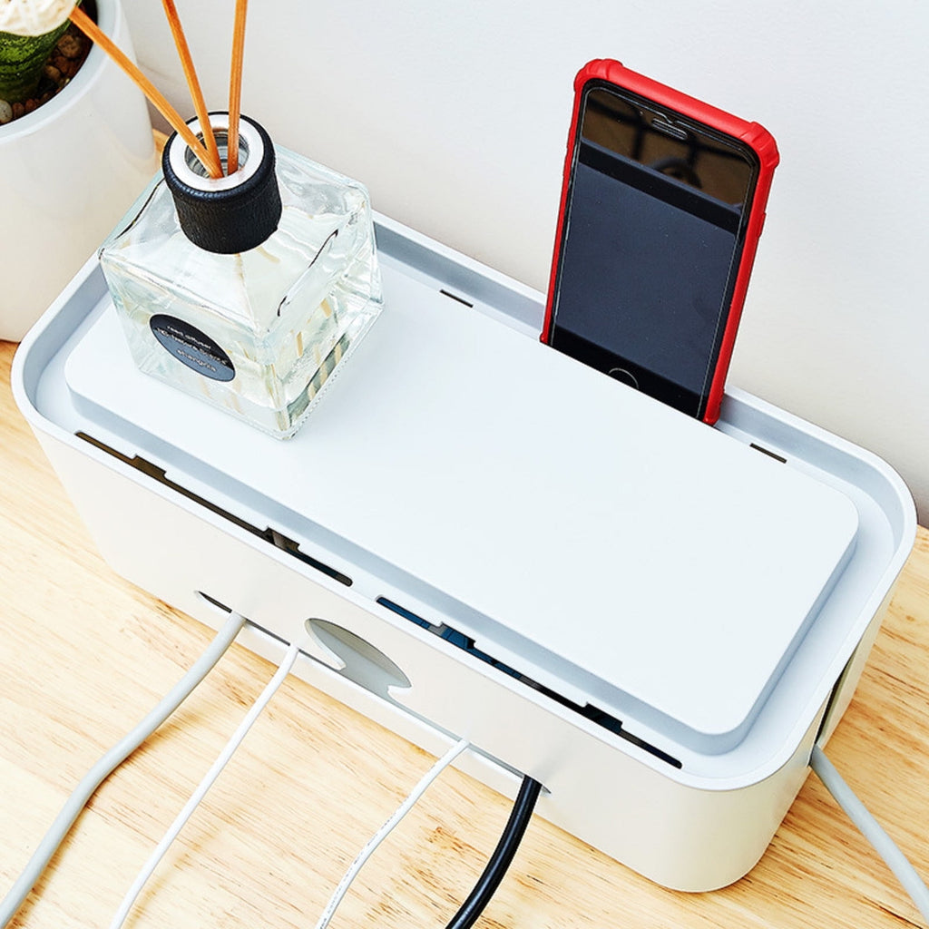 GFHFHITJ Cable Management Box, Cable Organizer Box, Large And Medium Size, Cord Hider Box To Hide Surge Protector Cover On Desk Or Floor - Image 6