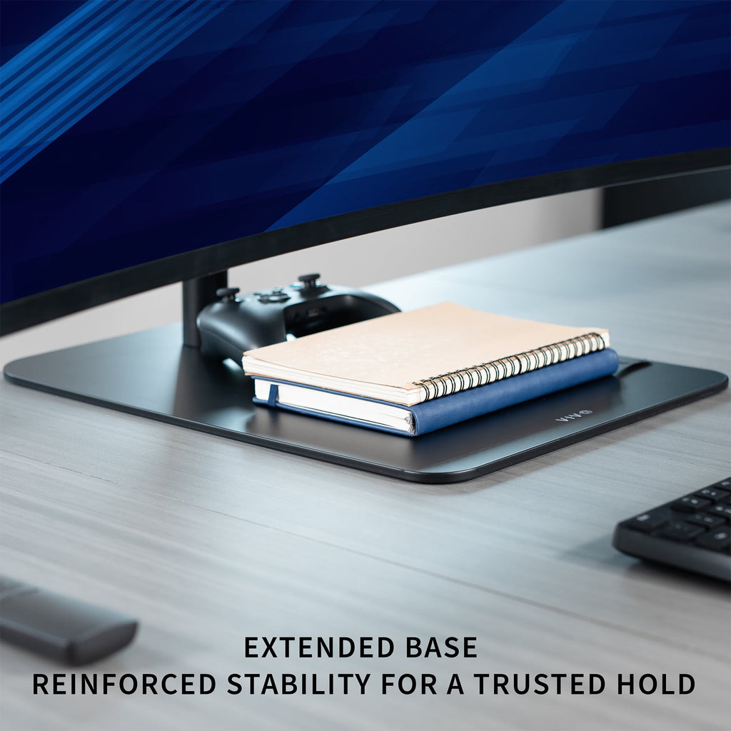 Dual Ultrawide Monitor Desk Stand, Mount for 2 Computer Screens up to 49" - Image 5