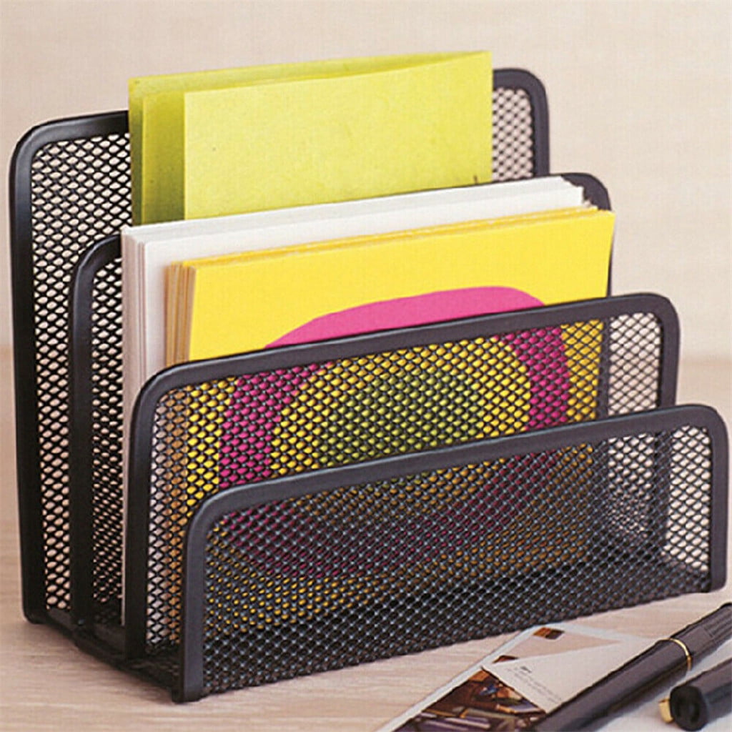 Mesh Desk Organizer with Drawer, Office Supplies Storage Caddy for Desk Accessories, Home Office Desk Organizer and Stationery Holder for Wo - Image 3