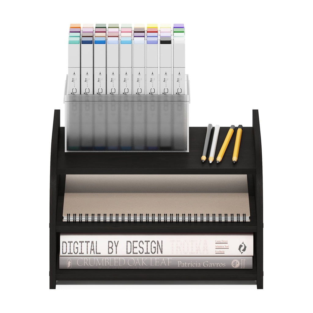 Classic 3-Tier Desk Top Organizer in Espresso - Image 5