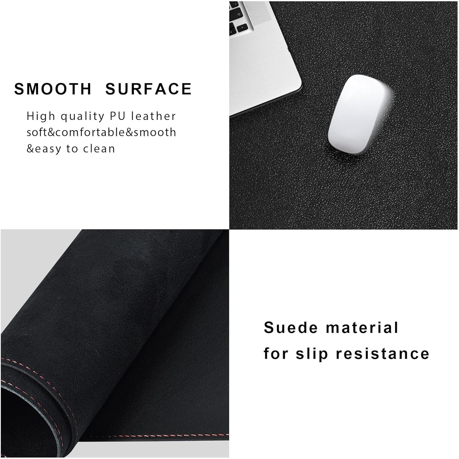 L Mat ) x ) x ), Mouse pad for Corner , Computer Corner Pad, Writing Pad Protector, Large Waterproof PU Leather Corne... - Image 6