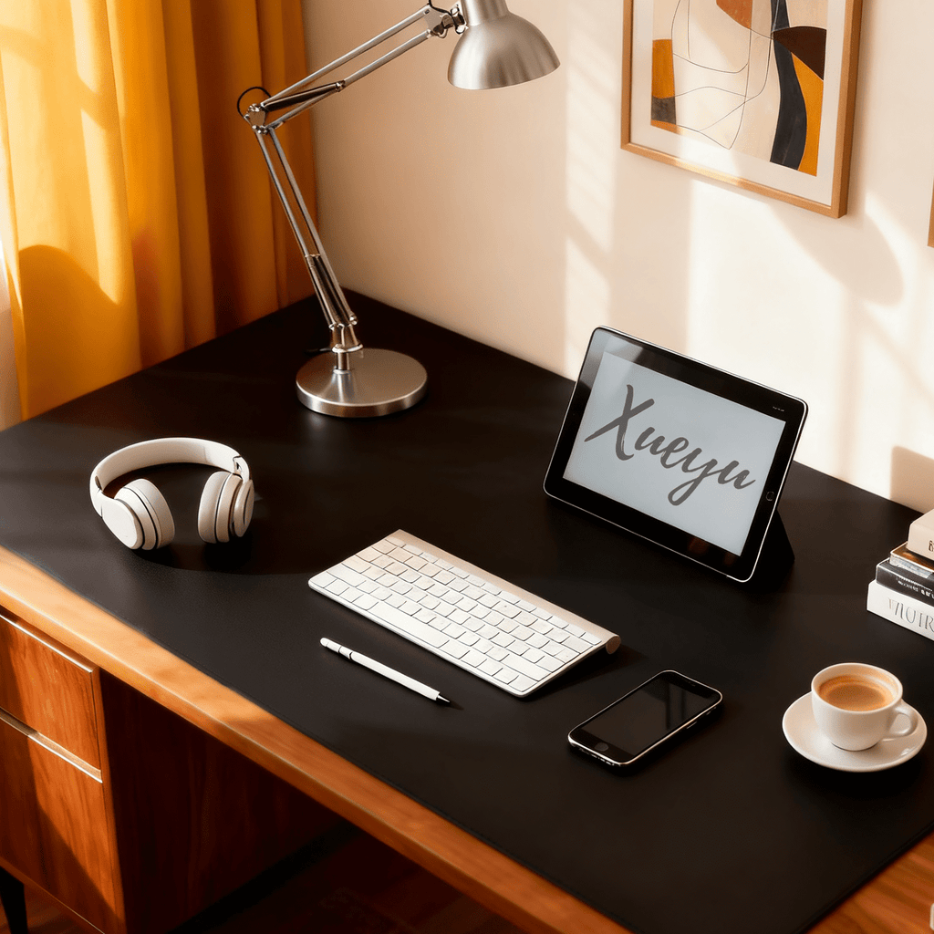 PU Leather Desk Pad, Non-Slip Waterproof Desk Mat, Large Office Mouse Pad, Full Coverage Desk&nbsp;Blotter&nbsp;Mat w... - Image 2