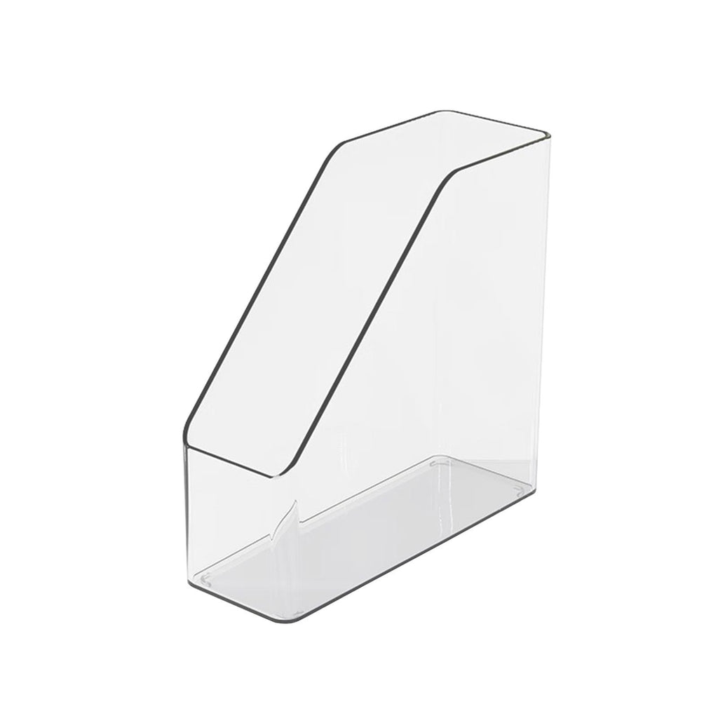 Under $5 Clear Acrylic Magazine File Holder Plastic Desk Organizer Vertical Magazine Rack Desk Folder Document Storag... - Image 2