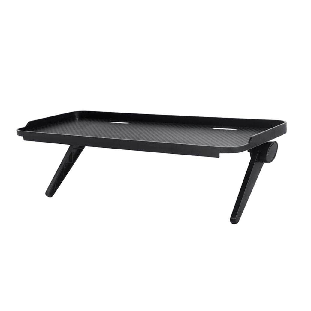 Adjustable Black Monitor Stand Riser for Flat Screen TV, Desktop Computer Storage Organizer Shelf - Image 6