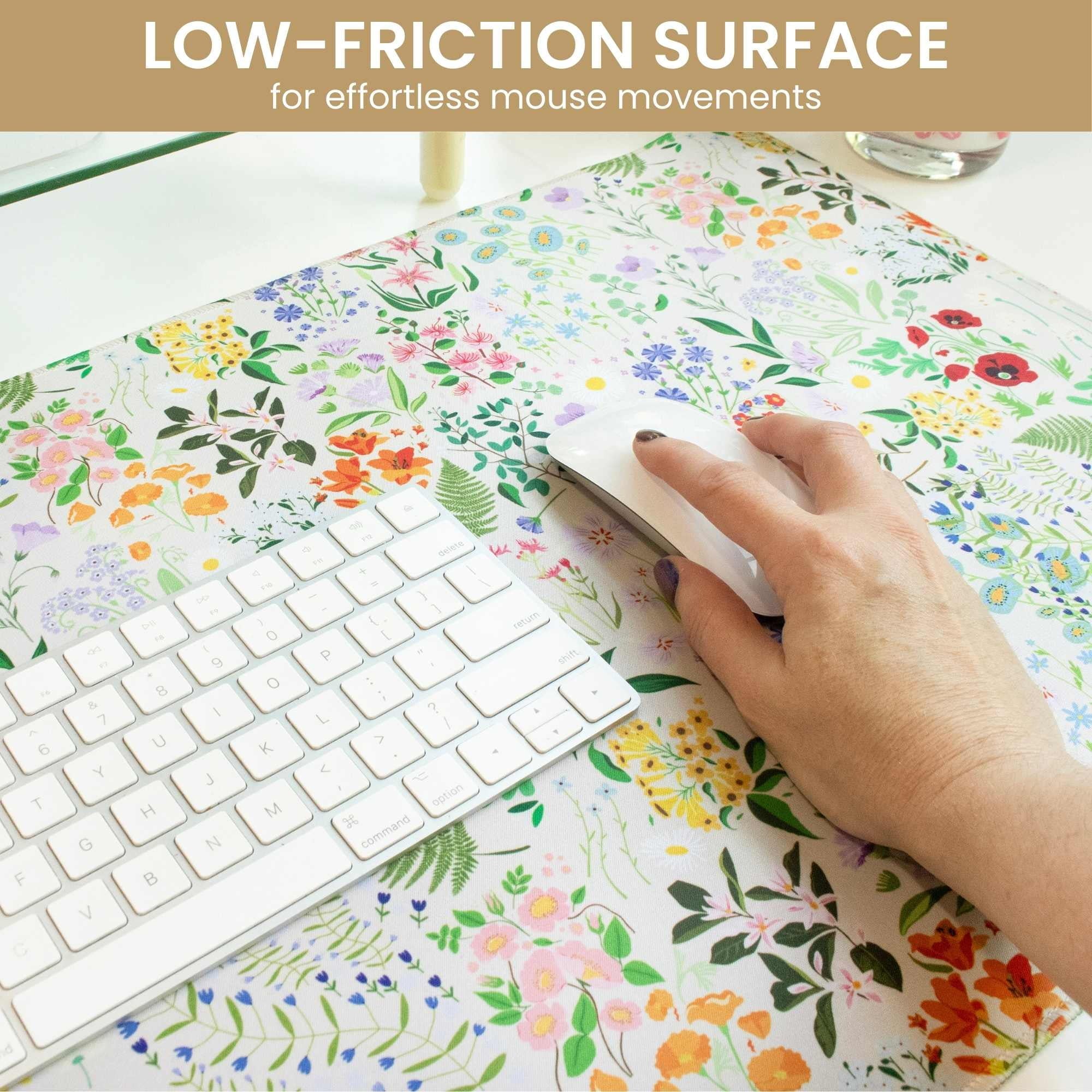 Large 15.5 x 35" Desk Mat, Garden Party - Image 3