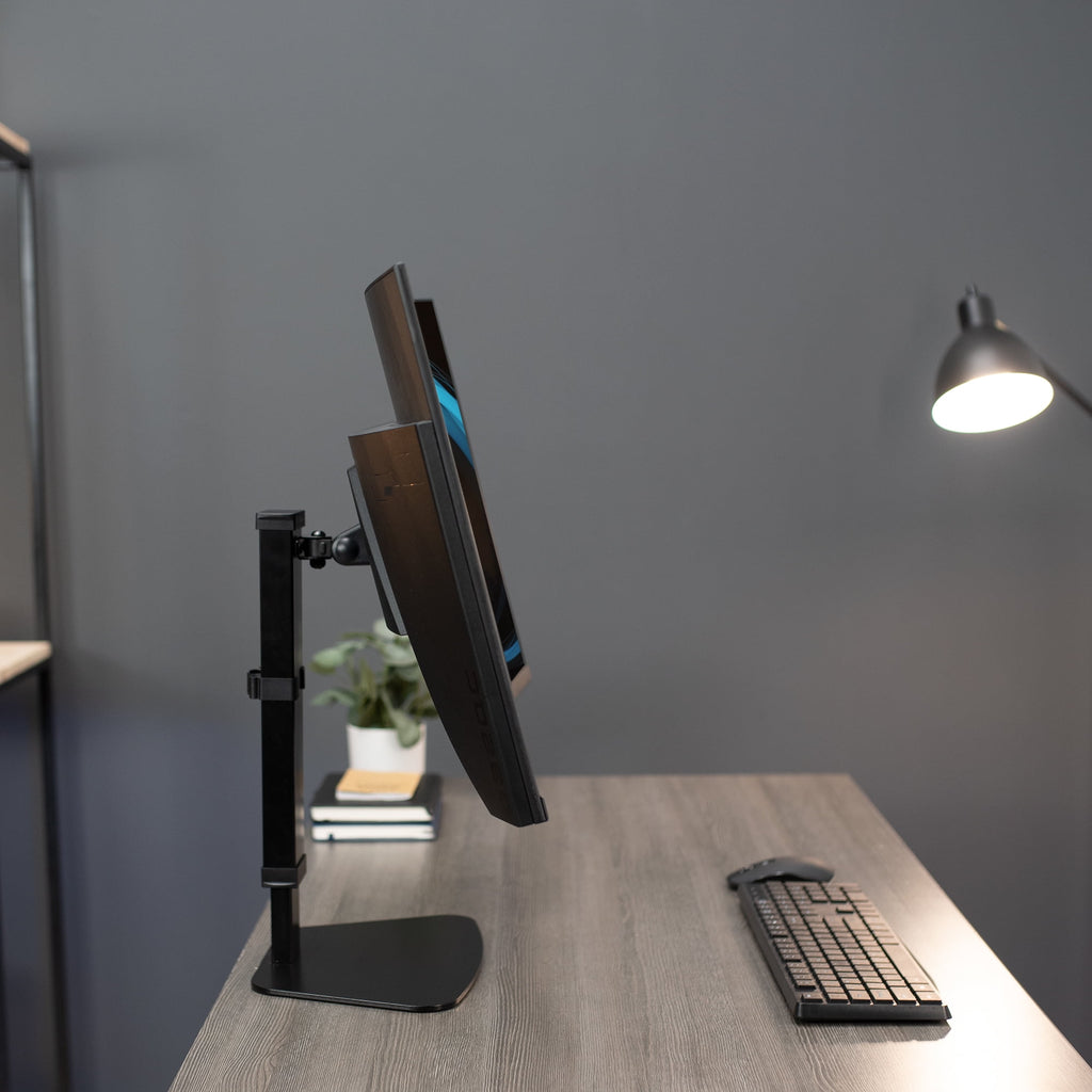Tall Single Monitor Mount Height Adjustable Stand | Fits 1 Screen up to 32" - Image 6