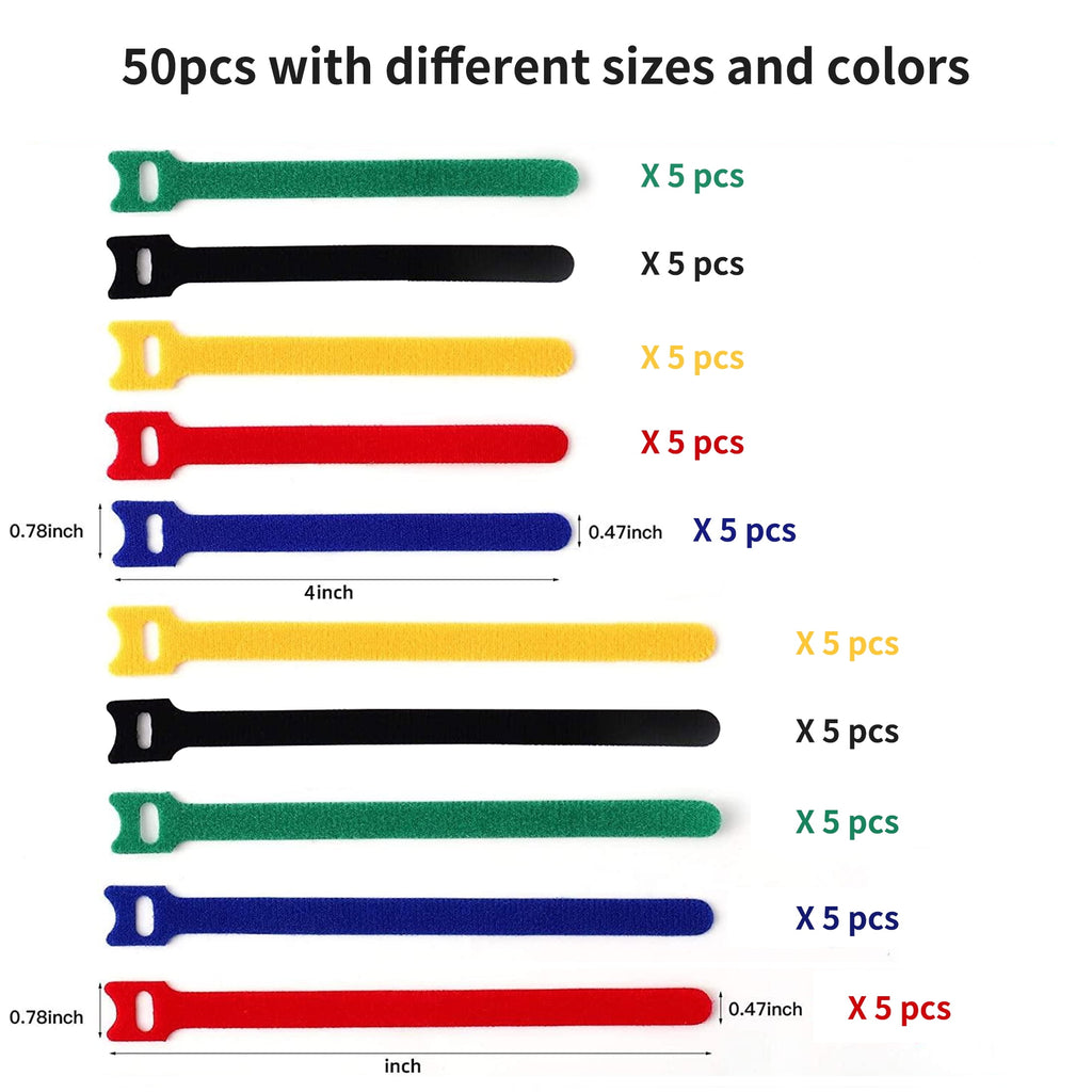Cable/Cord Management Ties, 50 Pieces - Image 4