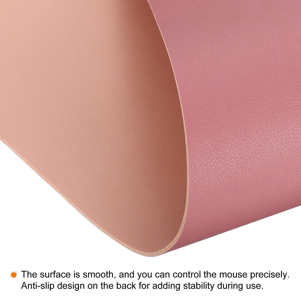 Unique Bargains Desk Mat Protector Non-Slip Mouse Pad for Office Home Pink 30x60 - Image 3