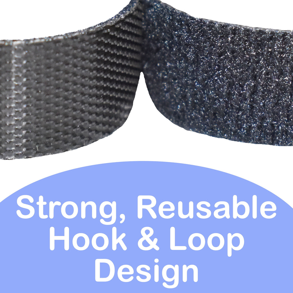 200 Pcs Cord Organizer Cable Management, Black, Reusable Wire Ties, Wrap Straps Knox Home & Health - Image 4