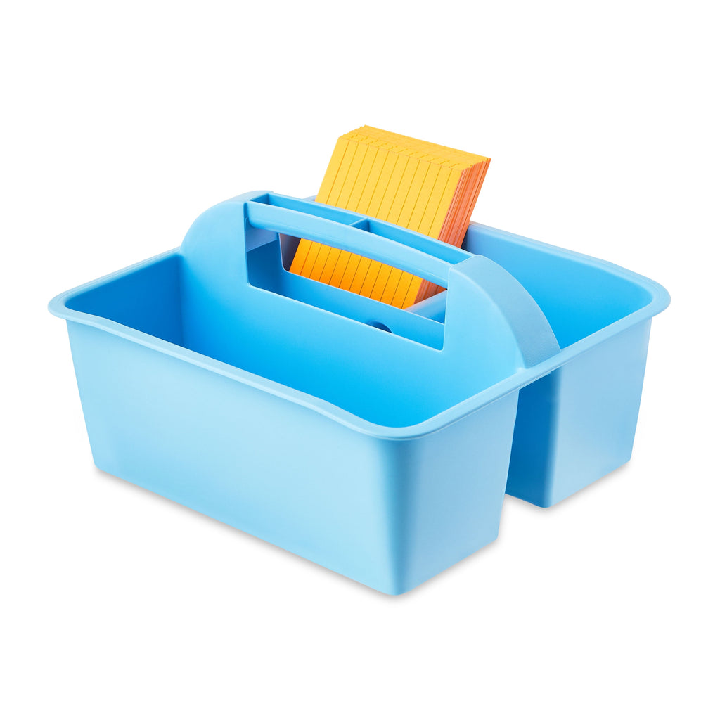 Plastic Caddy, Desktop Craft and Hobby Organizer, Sky Blue, 8-Pack - Image 5