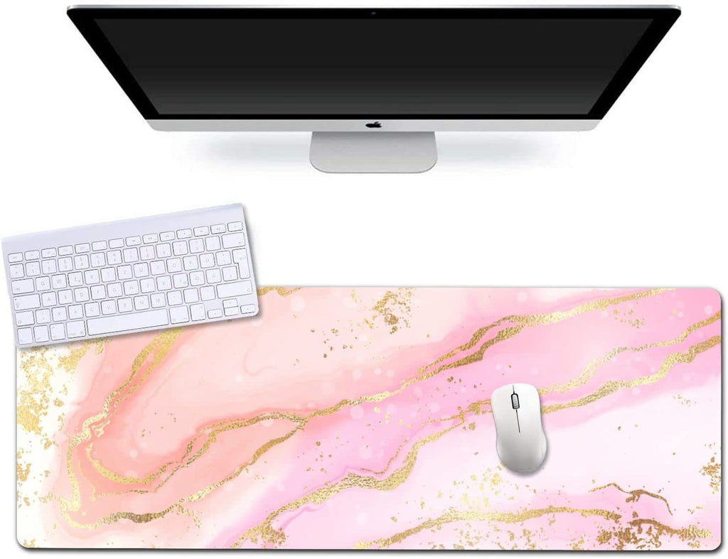 Extended Gaming Mouse Pad (31.5x11.8 in), Large Non-Slip Rubber Base Mousepad,Waterproof Keyboard Mouse Mat Desk Pad ... - Image 2