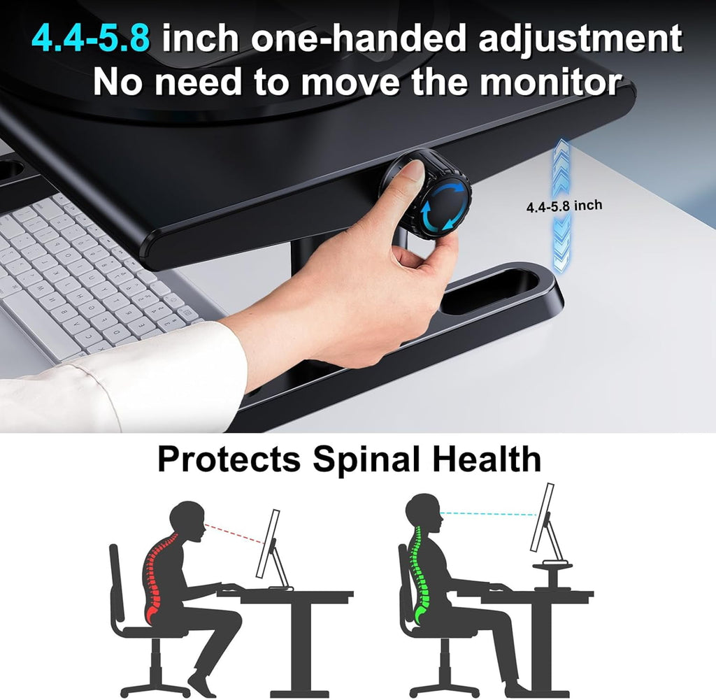 for Desk, 360 ° Rotation Freely Height Adjustable , 4.4-5.8 Inches, Ergonomic Mount, Desktop for Computer Laptop Prin... - Image 3