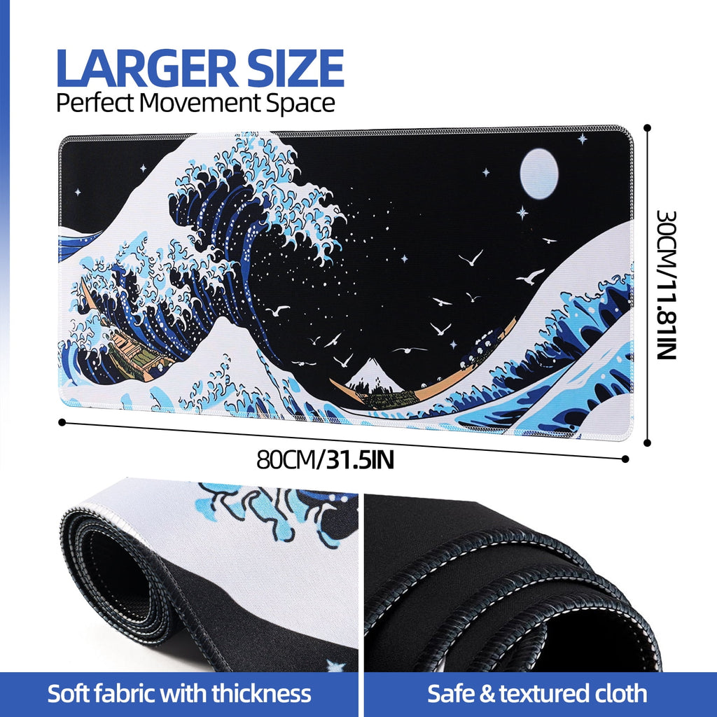 Gaming Mouse Pad,Mouse Pad 31.5x11.8inch Large Extended Computer Mouse Mat Keyboard Full Desk Mousepad for Gaming, Of... - Image 2