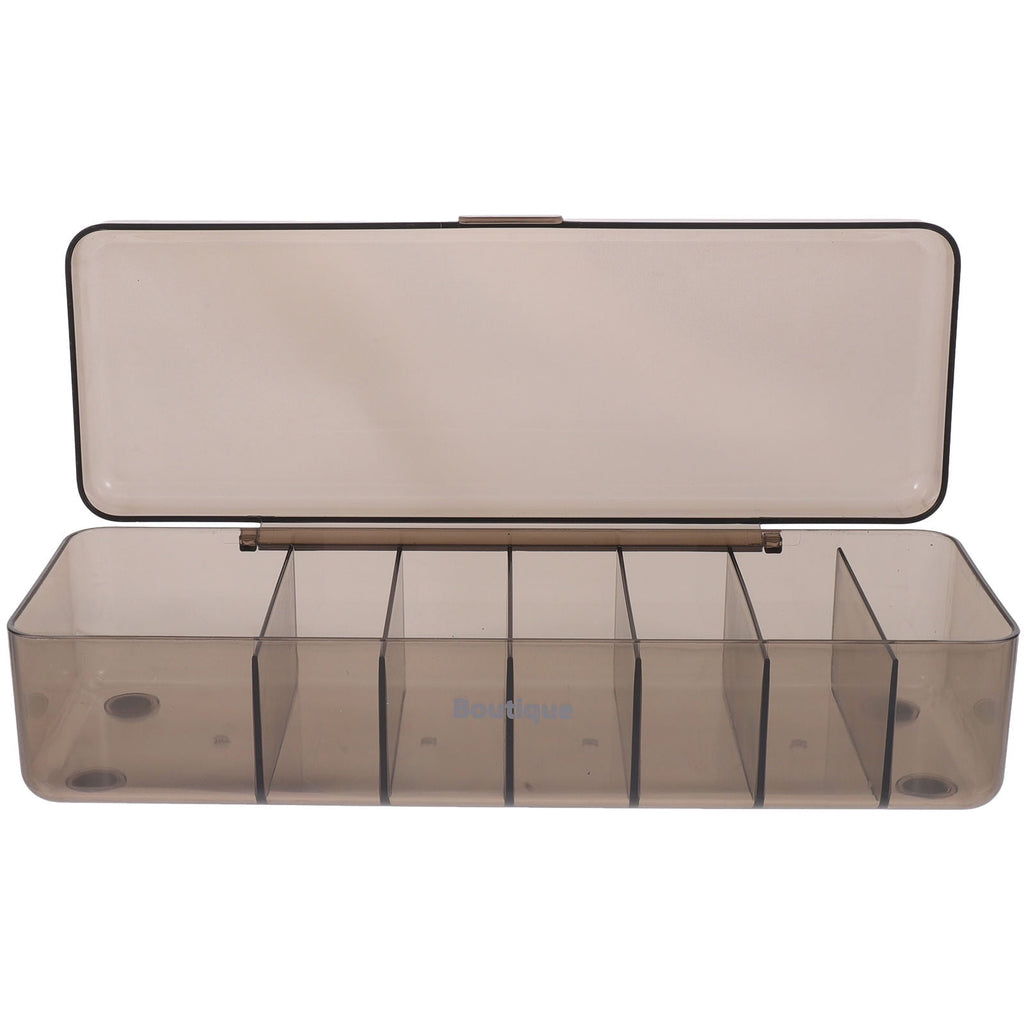 Cable Organizer Cord Organizer Bin Black Plastic 1Pcs - Image 6