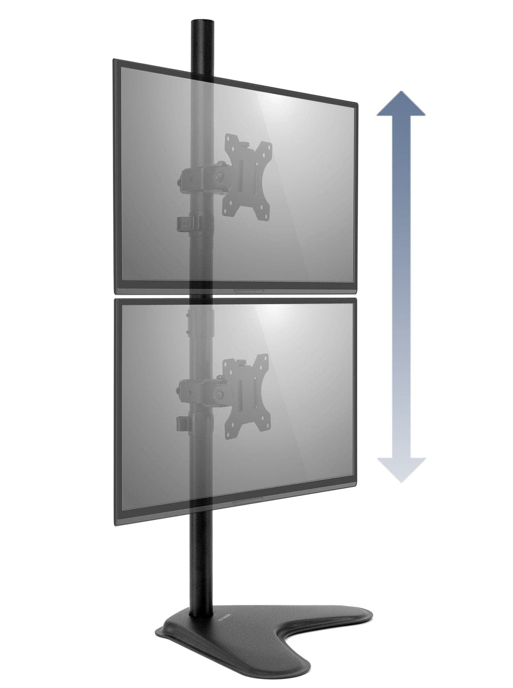 Vertical Dual Monitor Stand | Fits 17-32 Inch Monitors | Freestanding - Image 2