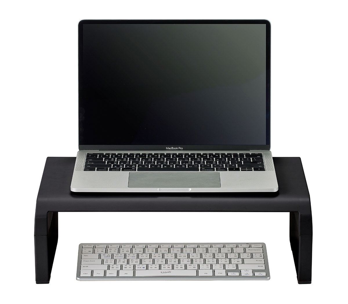 Bostitch Konnect Adjustable Monitor Stand Riser, 4 Height Adjustments, Built-In Cable Management, Rubber Feet - Black - Image 4