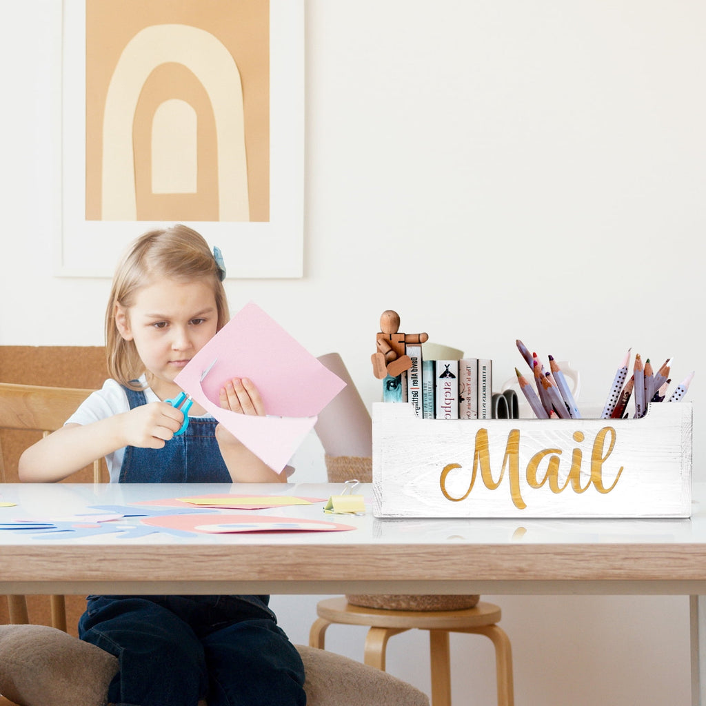 Mail Holder Countertop - Mail Organizer Countertop, Mail Holder Box for Desk, Letter Holder, Mail Tray, Mail Basket f... - Image 5