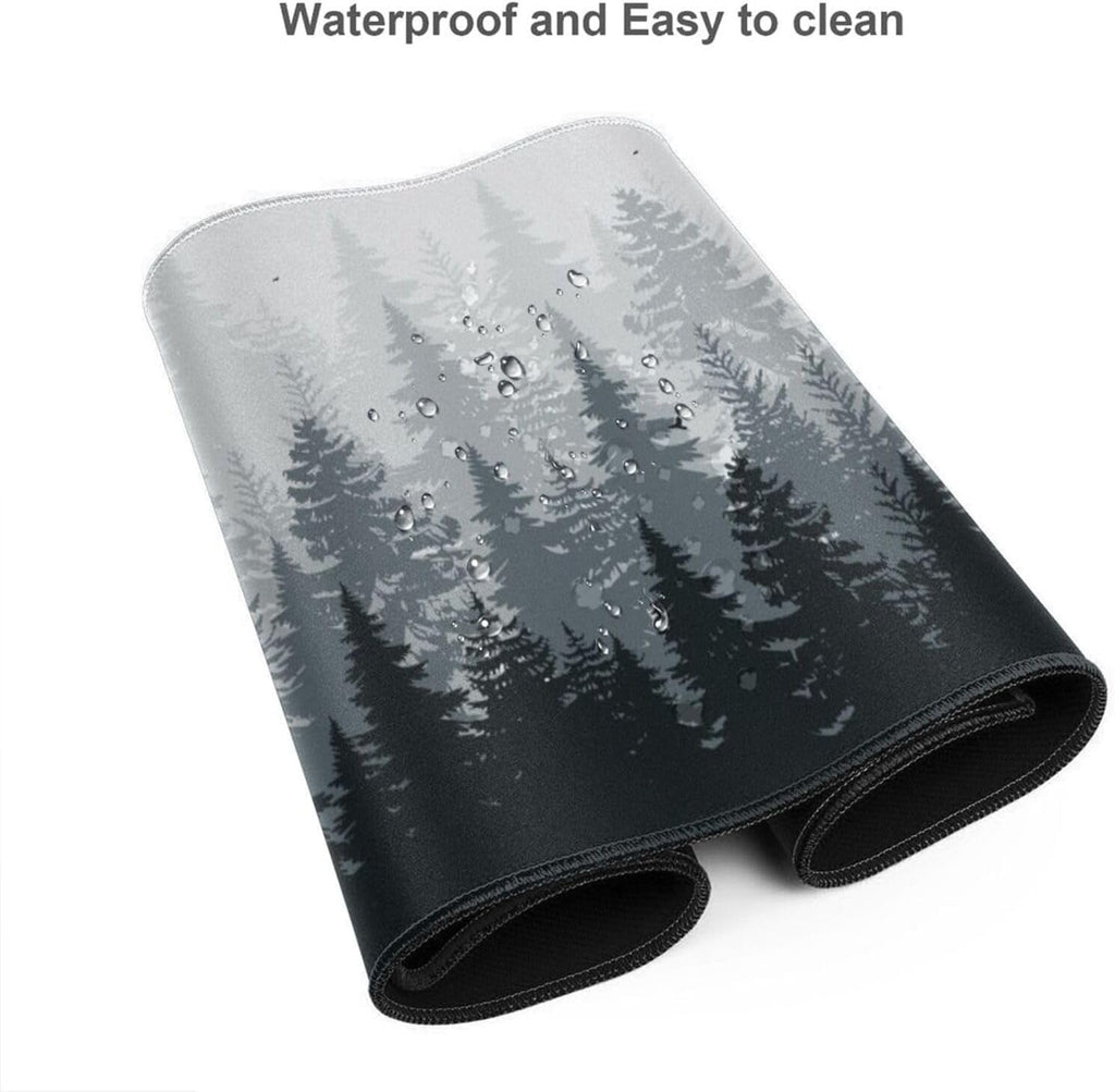 3XL Huge Mouse Pads Oversized (48''''x24''''),Gaming Mouse Mat Forest Background Pattern XXXL Large Mouse Mat Long Extended Desk Mat with No - Image 6