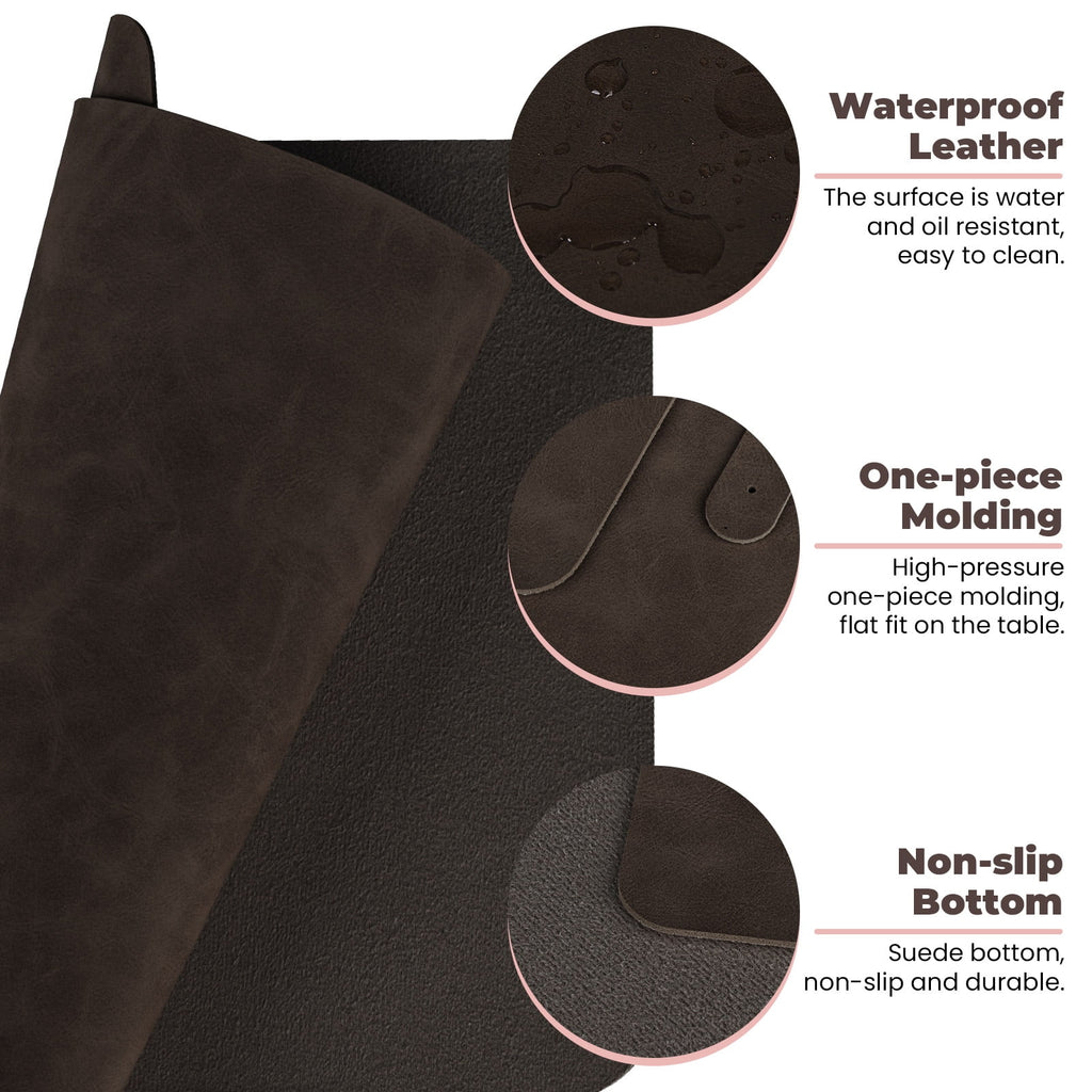 Sekonow 2 Pack Soft Gaming Mouse Pad for Computer Laptop, Comfortable Foldable Waterproof Slip-resistant Leather Desk Mat for Office and Hom - Image 6