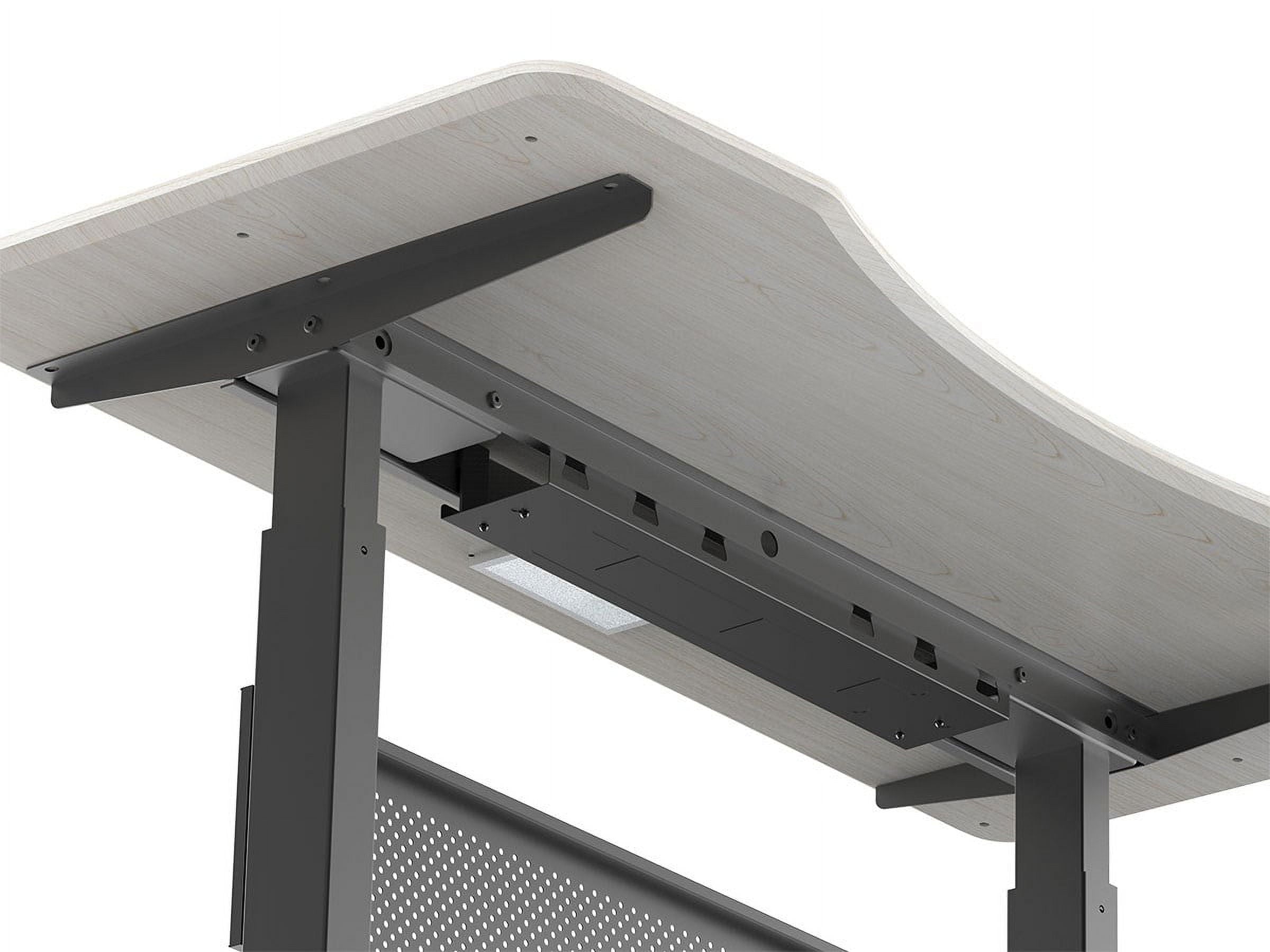 Cable Tray Organizer - Black, Under Desk Cord Management, Ideal For Work Computer Tables, Home and Office Sit-Stand D... - Image 4