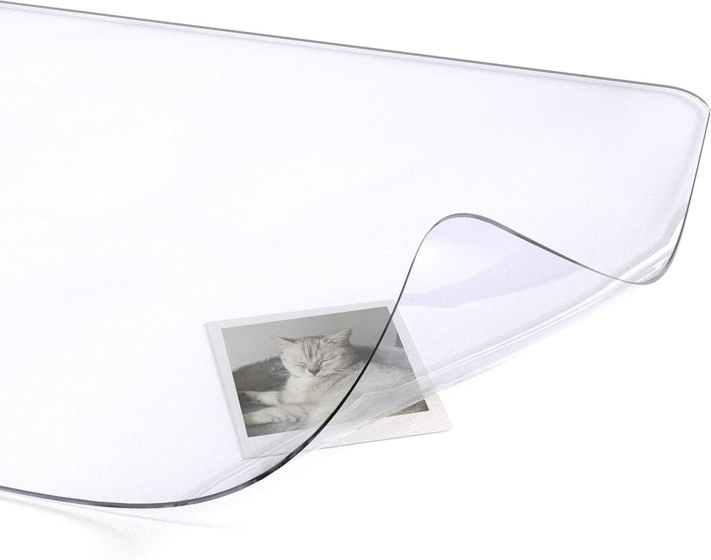 Clear Writing Desk Pad, 16’’x24” Heat Resistant Waterproof PVC Round Edge Durable Desk Protect Mat, Anti-Static Writi... - Image 2