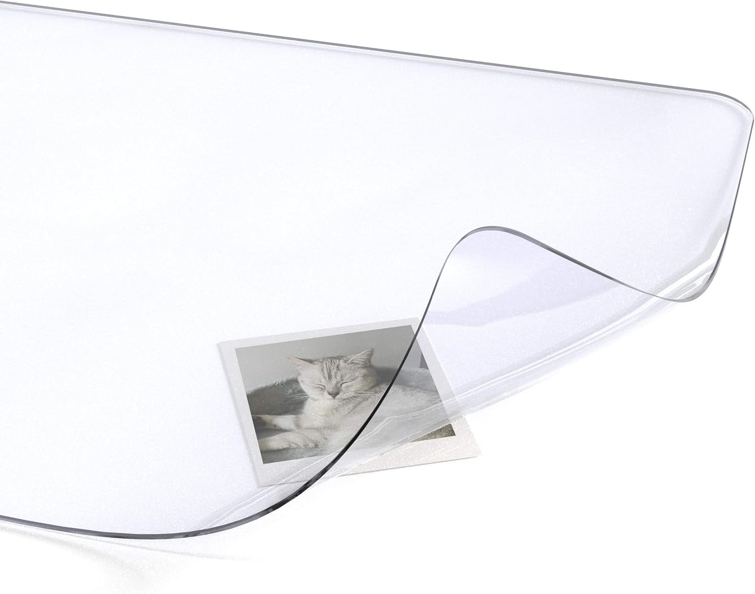Clear Writing Desk Pad, 16’’x24” Heat Resistant Waterproof PVC Round Edge Durable Desk Protect Mat, Anti-Static Writi... - Image 2