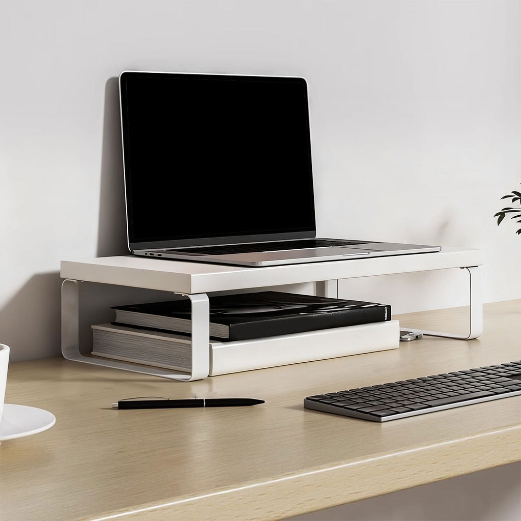 Wooden Monitor Riser – Ergonomic Desktop Stand With Under-Shelf Storage - Image 6